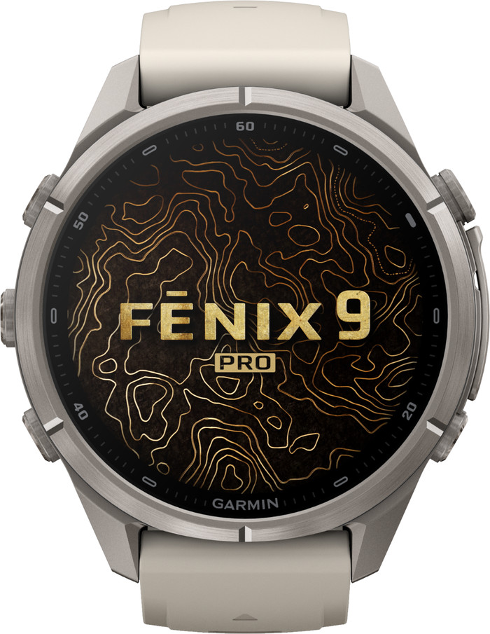 Garmin Fenix 9 Pro Titan LTE 43 mm vorne