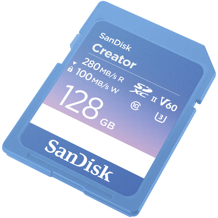 SANDISK SDXC Creator 128GB 100 MB/s vorne