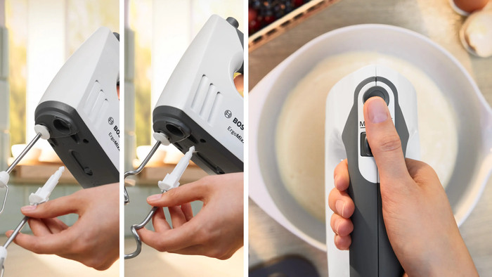 Bosch MFQ37470 ErgoMixx Weiß produkt in gebrauch
