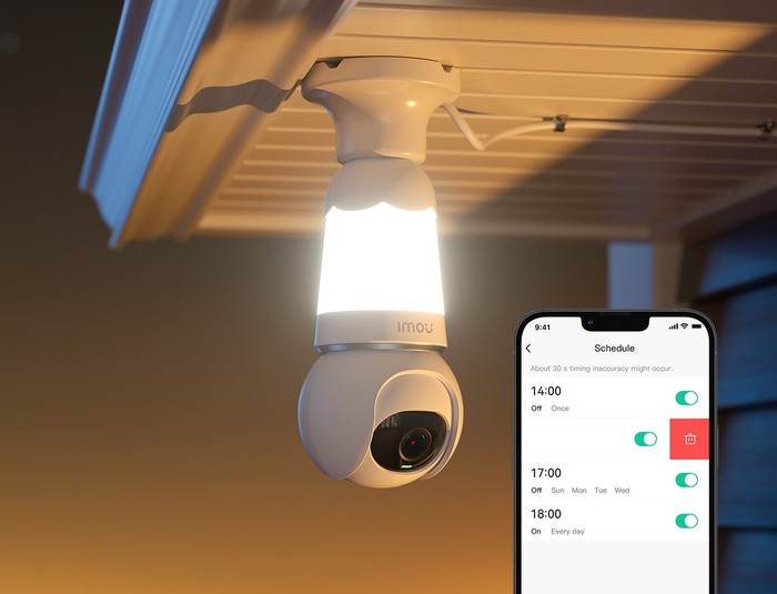 Imou Bulb Cam produkt in gebrauch