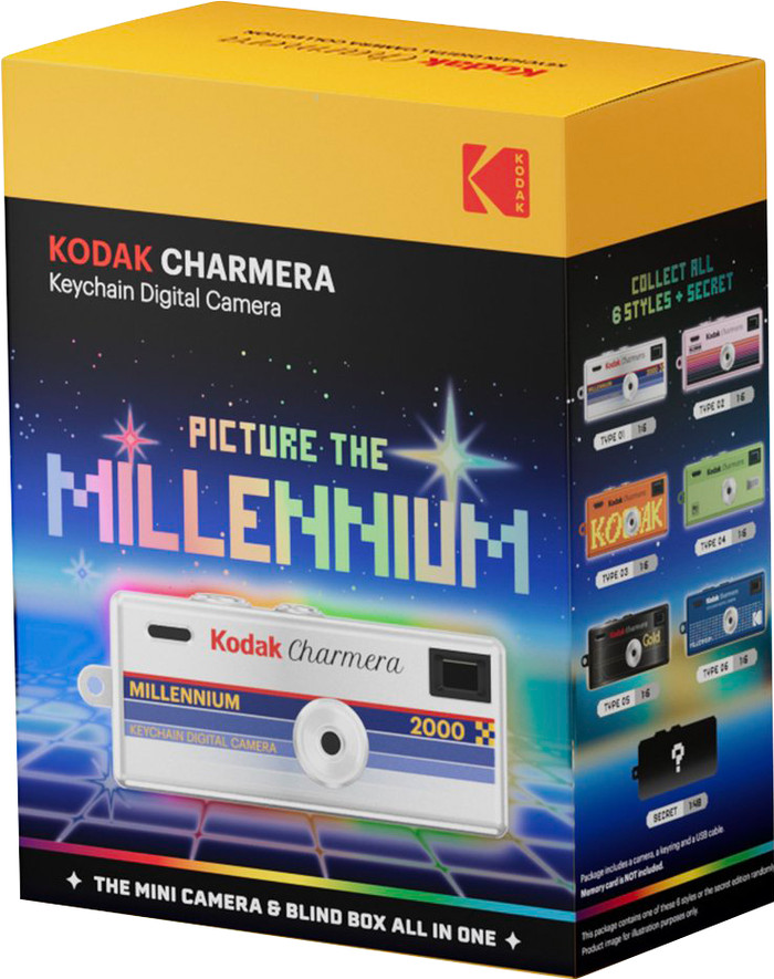 Kodak Charmera Millenium Keychain Digital Camera (Single Blind Box) packaging