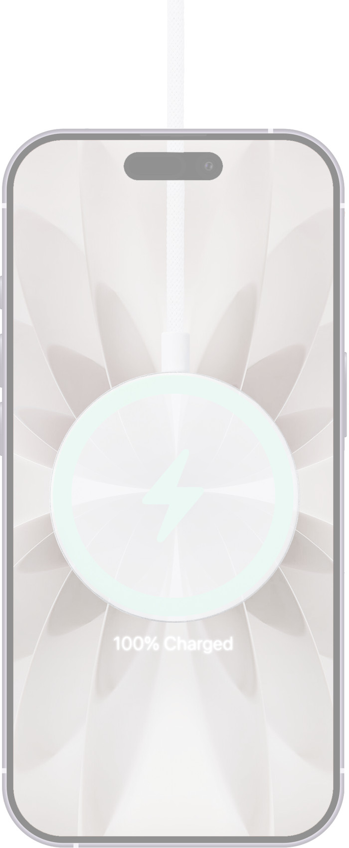 BlueBuilt Qi2.2 Kabelloses Ladegerät 25 W Weiß vorne