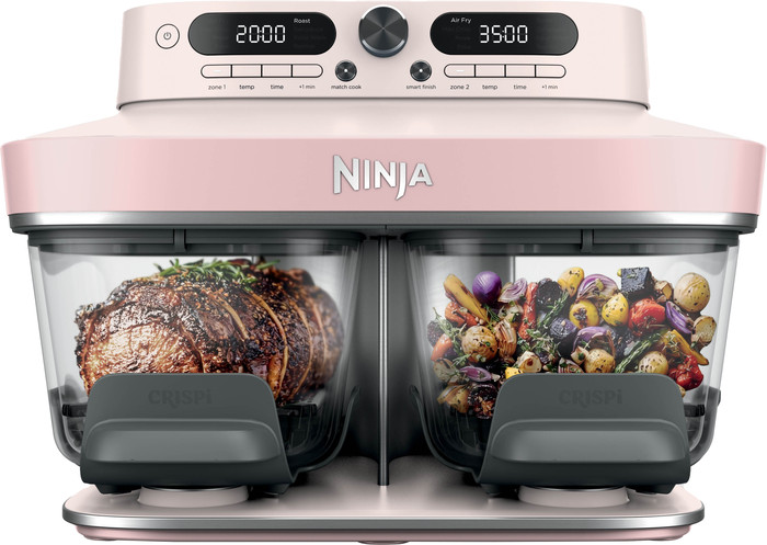 Ninja Crispi Dualzone Rose Quartz product in use