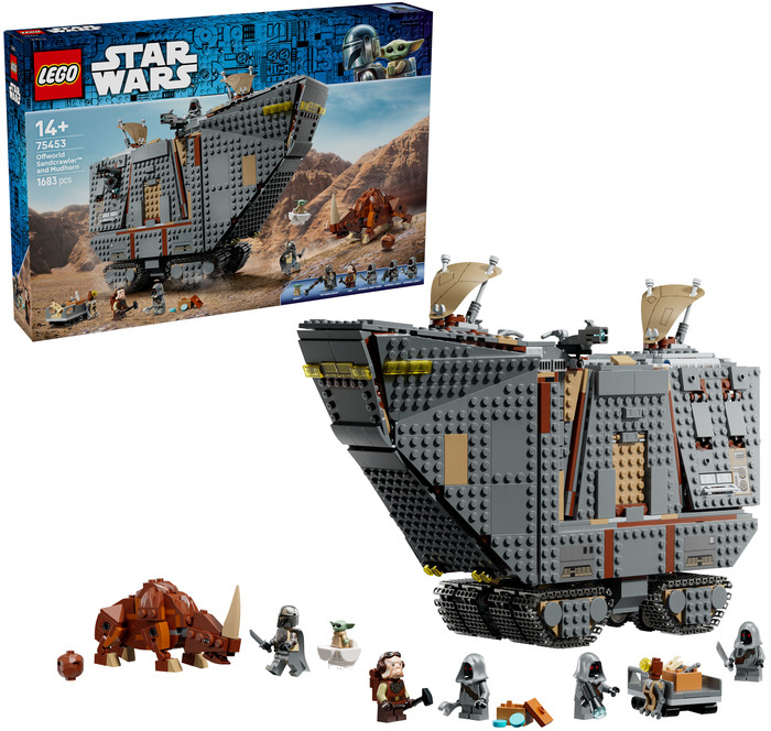 LEGO Star Wars Offworld Sandcrawler en Mudhorn 75453 right side