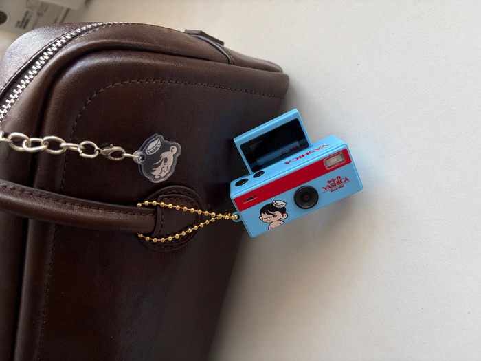 Yashica Funtastic Keychain Camera Boy Adventure product in use