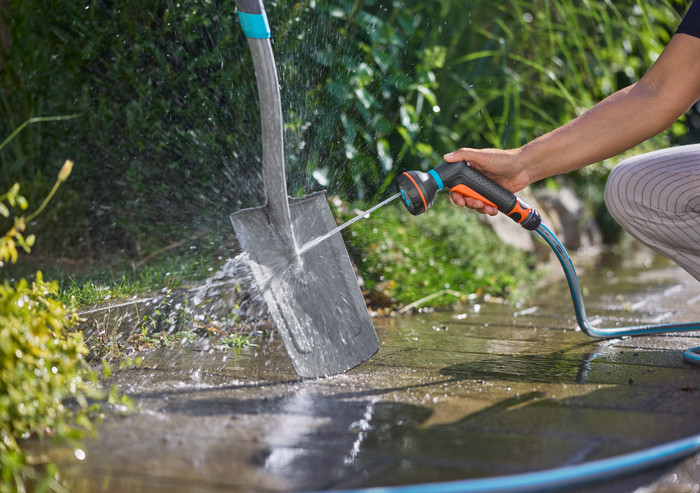GARDENA Classic Multibrause produkt in gebrauch