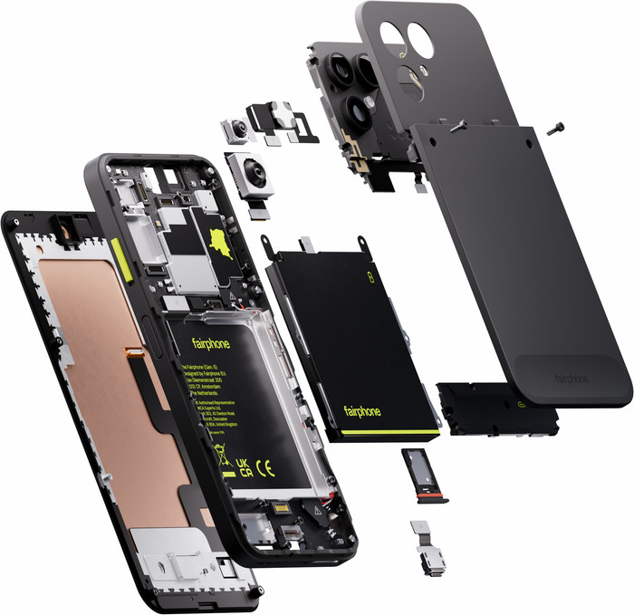 Fairphone 6+ 256GB Schwarz 5G detail