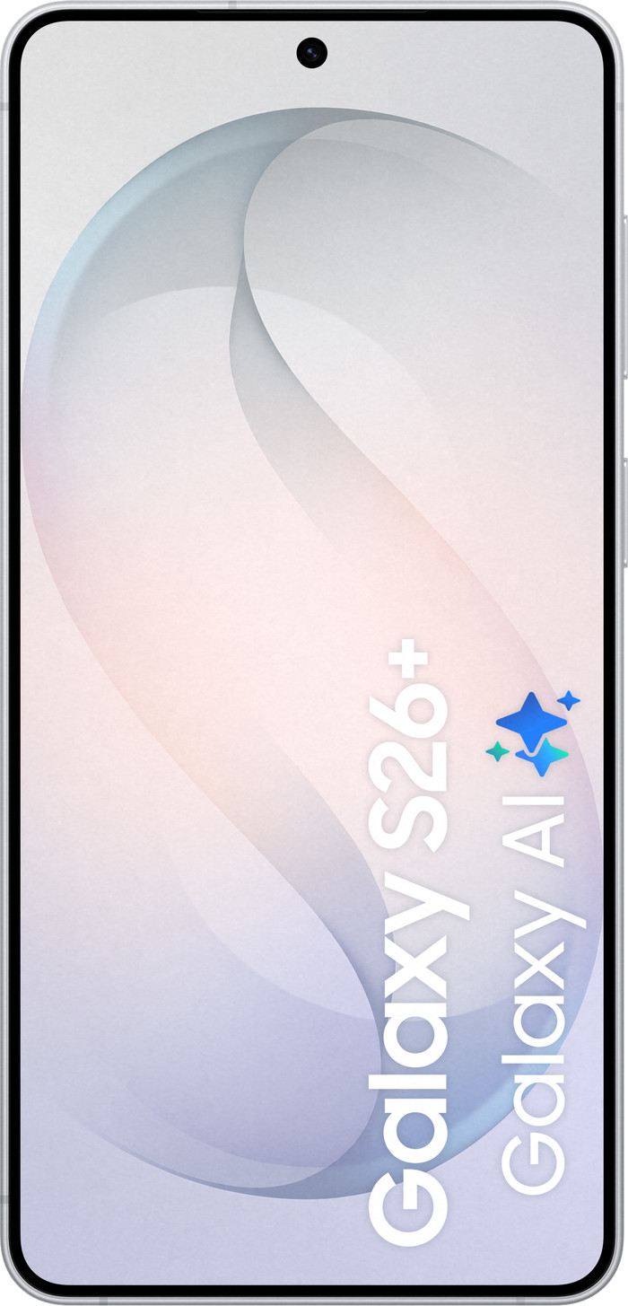 Samsung Galaxy S26 Plus 256GB White 5G + Complete Accessory Pack front