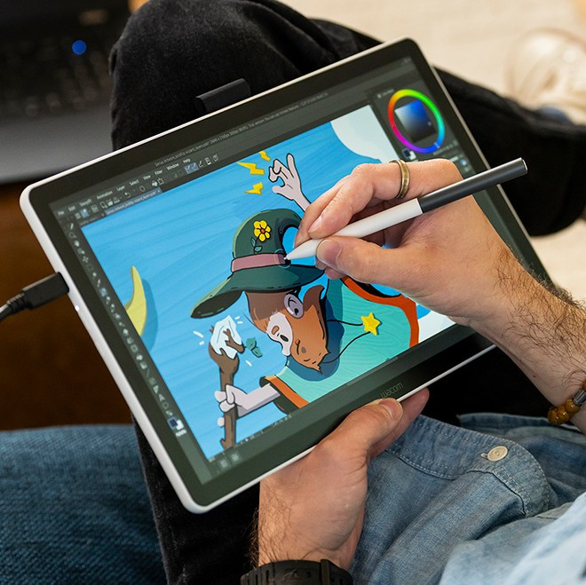 Wacom One 14 produkt in gebrauch