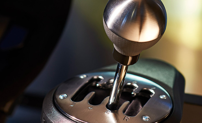 Thrustmaster T300 RS GT + TH8A Shifter product in use