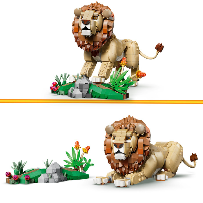 LEGO Creator 3-in-1-Sets Wilde Tiere: Majestätischer Löwe 31386 produkt in gebrauch
