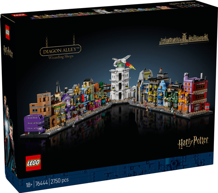 LEGO Harry Potter Diagon Alley Wizarding Shops 76444 packaging