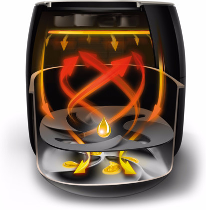 Philips Avance Airfryer XXL HD9650/90 Black + Snack Kit null