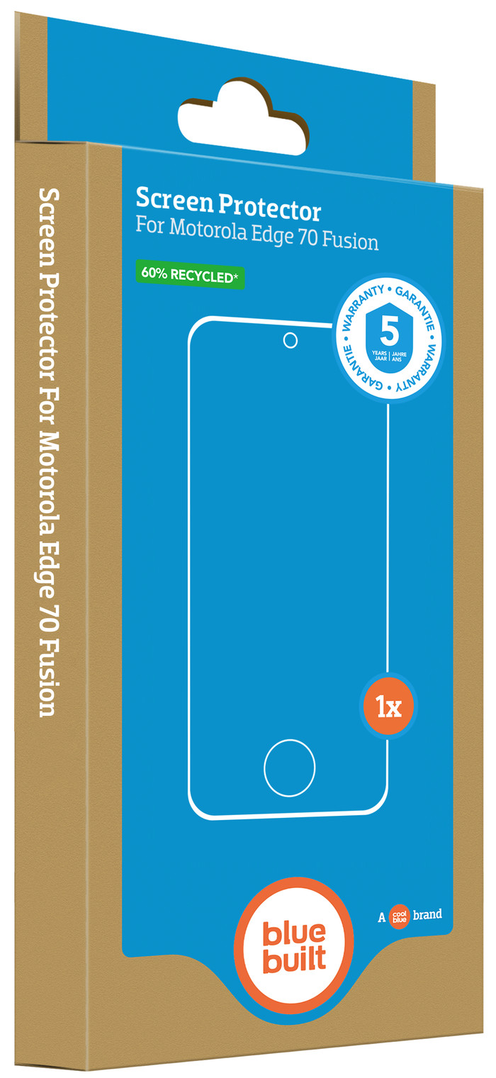 BlueBuilt Motorola Edge 70 Fusion Panzerglas verpackung