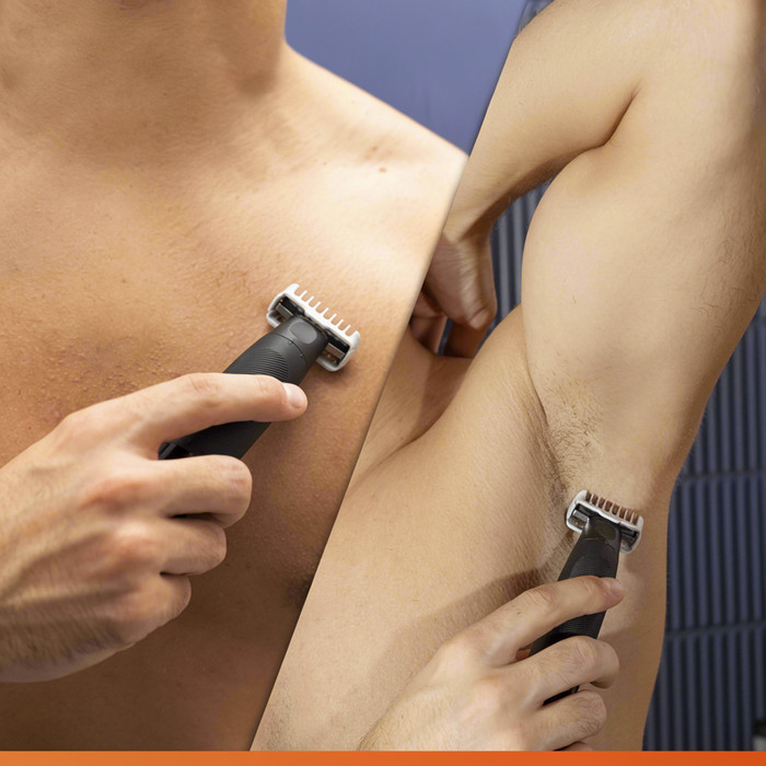 Gillette Fusion One Hybrid product in use