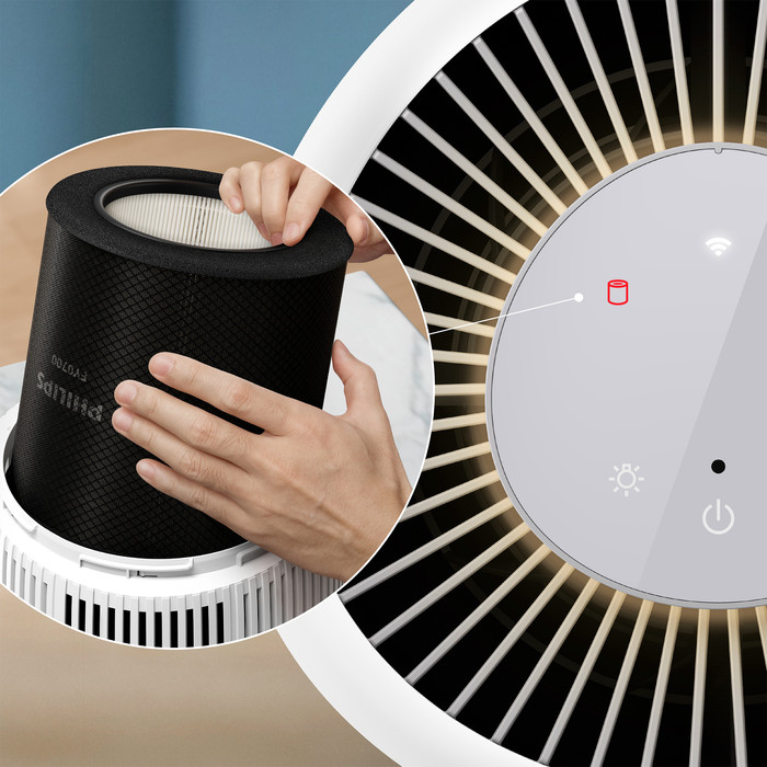 Philips PureProtect Lite 700 Series HEPA NanoProtect Filter product in use