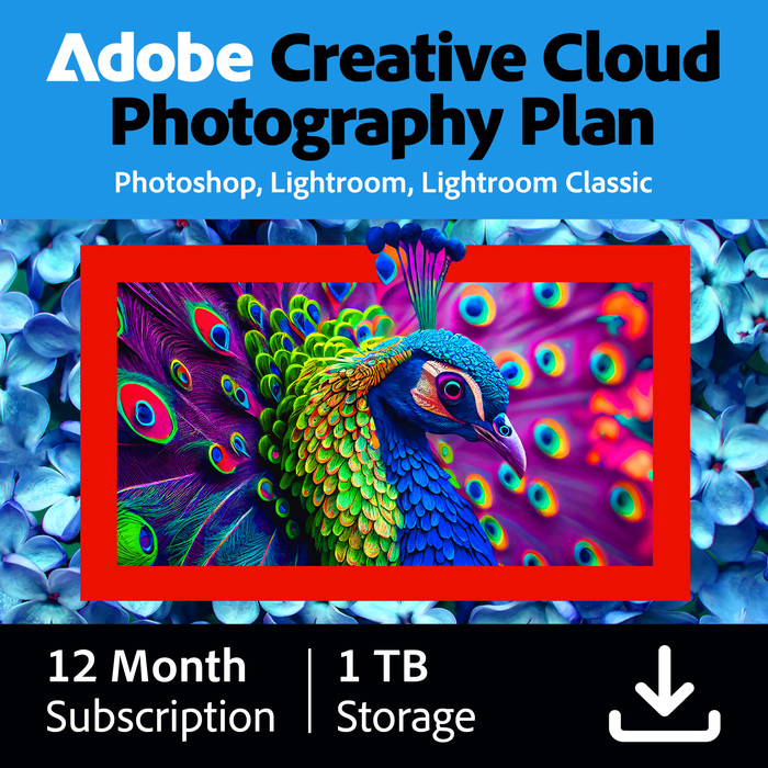Adobe Creative Cloud Photography Plan 1 Jahr + 1 TB Cloud-Speicher - Digital Main Image