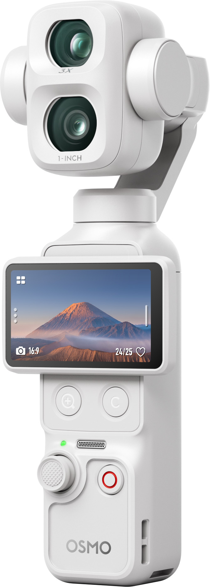 DJI Osmo Pocket 4P (Pro) Creator Combo Weiß linke seite