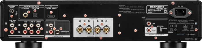 Marantz MODEL 70 Black back