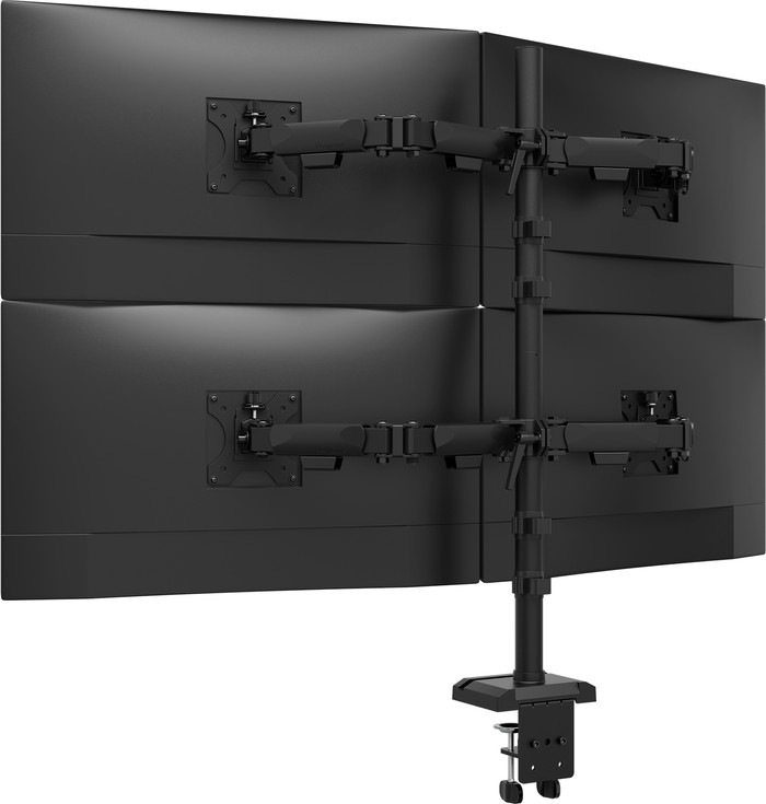 Neomounts NERO DS60-600BL2-2 Monitorhalterung Schwarz rückseite