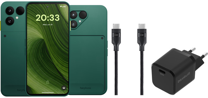 Fairphone 6 256GB Green 5G + Complete Accessory Pack Main Image
