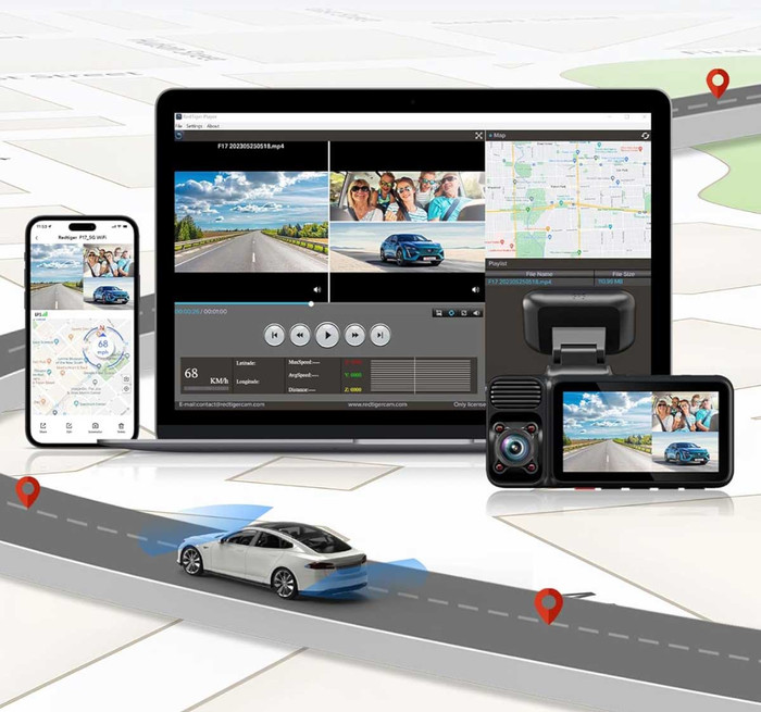 Redtiger F17 3CH 4K WLAN GPS 64GB produkt in gebrauch