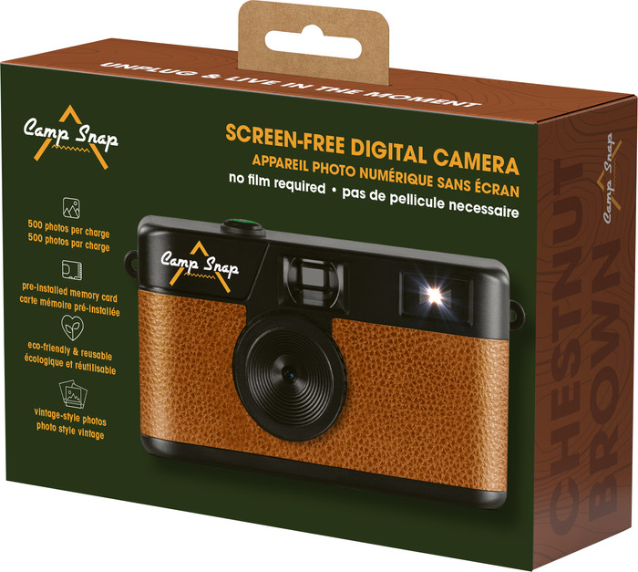 Campsnap Digitalkamera Chestnut Brown verpackung