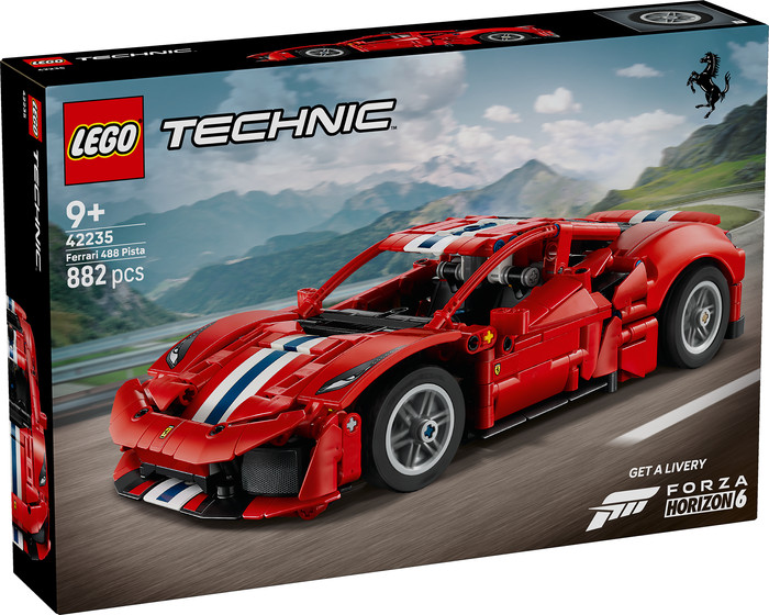 LEGO Technic Ferrari 488 PISTA Auto 42235 verpackung