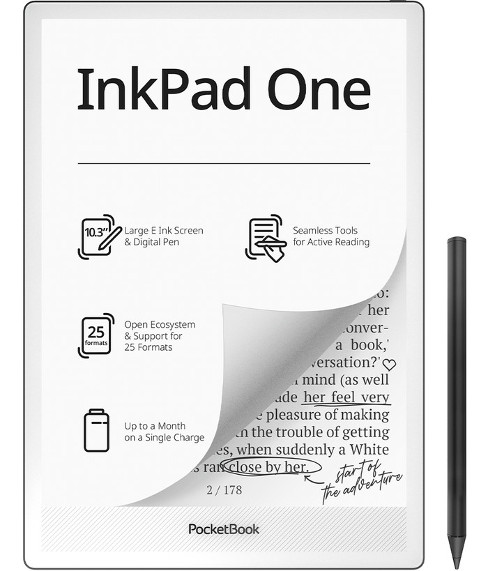 PocketBook InkPad One Matte Black - 10,3" Main Image