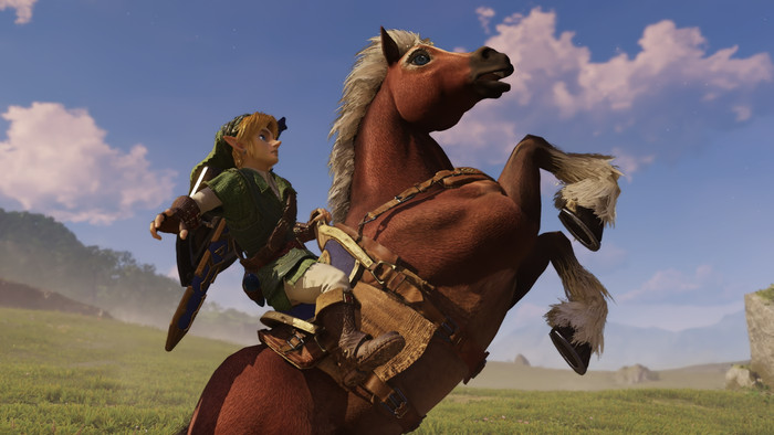 The Legend of Zelda: Ocarina of Time Nintendo Switch 2 produkt in gebrauch