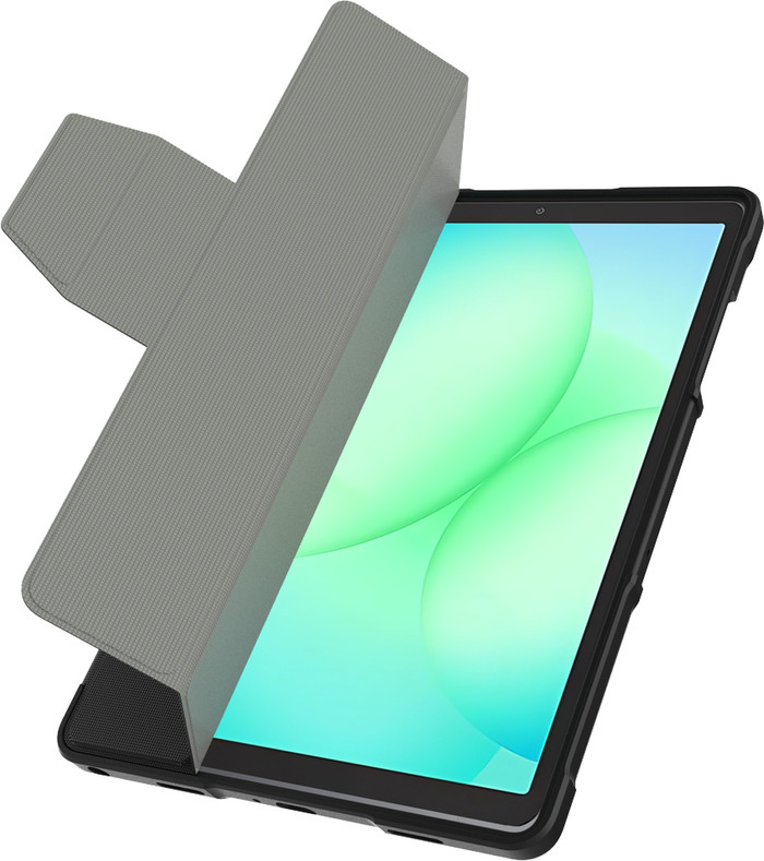 Just in Case Samsung Galaxy Tab A11/A9 Plus ArmorElite Book Case Schwarz vorne