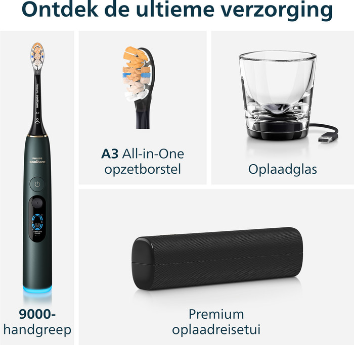 Philips Sonicare Series 9000 HX9213/84 Grün zubehör