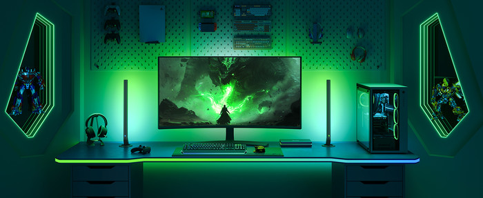 Govee AI Sync Box Kit 2 27-34 inches product in use