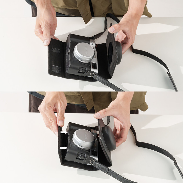 SmallRig 5622 Camera Leather Case Kit for Fujifilm X100VI Black product in use