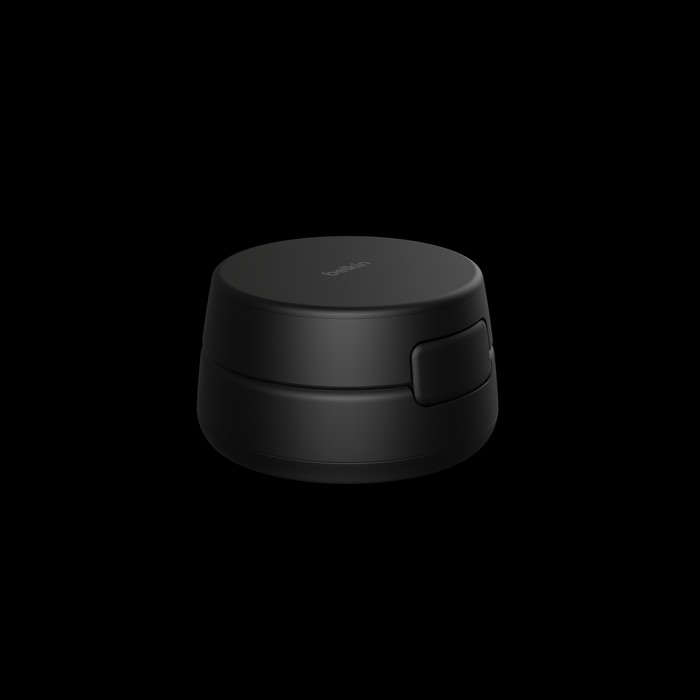 Belkin UltraCharge Pro 2-in-1 MagSafe Kabelloses Ladegerät mit Ständer Qi2 25 W Schwarz vorne