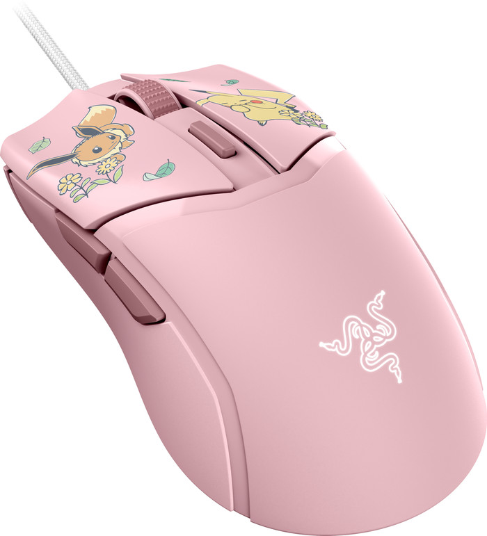 Razer Cobra Kabelgebundene Gaming-Maus - Pokémon Pikachu/Eevee Edition linke seite