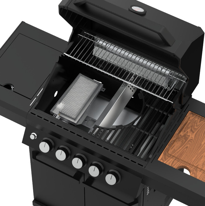 Grill Guru Gas Burner 3 inside