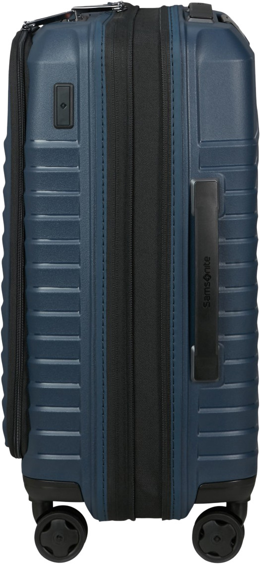 Samsonite Intuo Spinner Easy Access Expandable 55 cm Blue linke seite