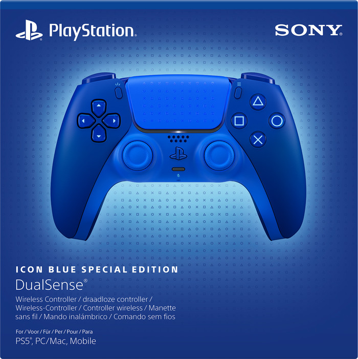 Sony PlayStation 5 DualSense Kabelloser Controller Icon Blue Special Edition verpackung