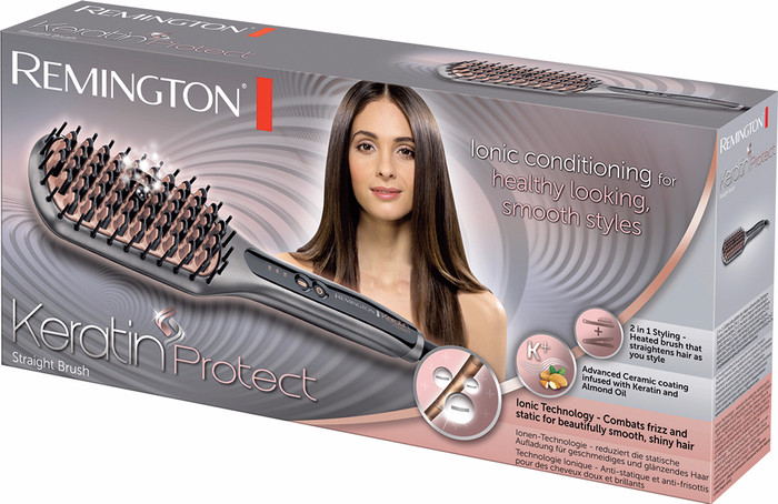 Remington CB7480 Keratin Protect Straight Brush packaging