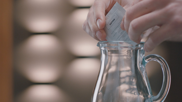 Philips / Saeco Milk Circuit Cleaner CA6705/10 product in use