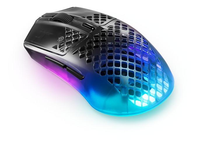 SteelSeries Aerox 3 Gen 2 Kabellose Gaming-Maus Shadow rückseite
