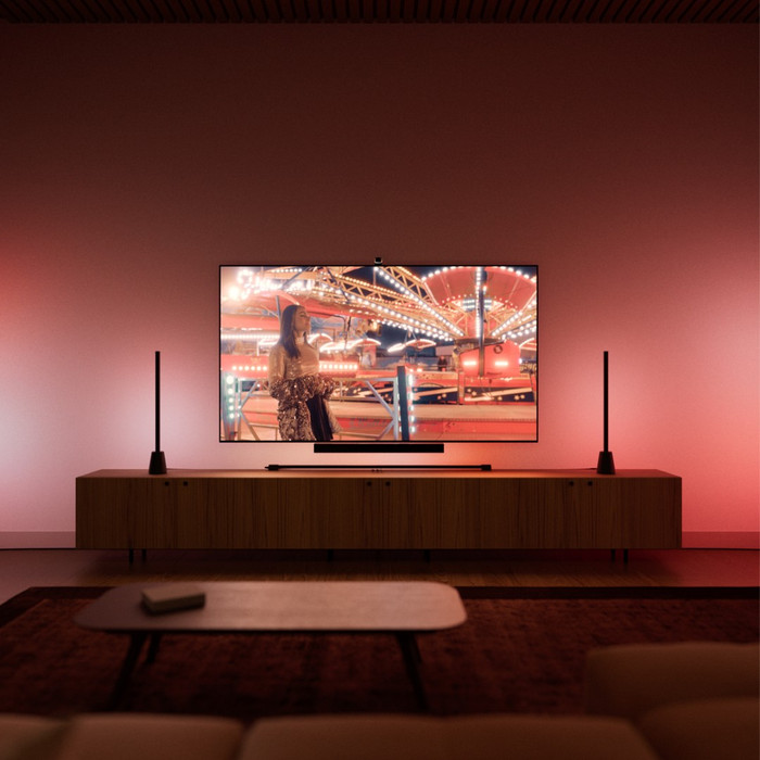 Philips Hue Play Screen Sync product in use