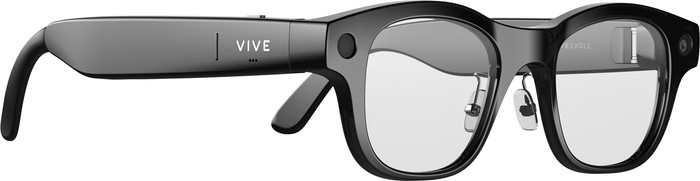 HTC VIVE Eagle AI Glasses Photochromic Rectangular Black left side
