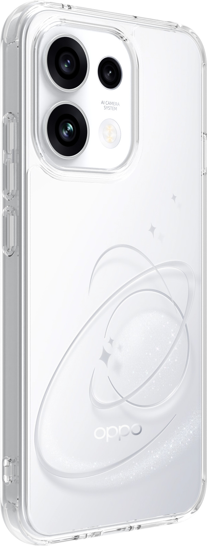BlueBuilt Protective Back Cover OPPO Reno16 F Transparent left side