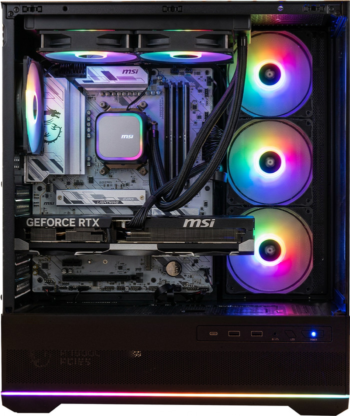 Cobalt x POWERED BY MSI - Tier 2 - RTX 5070 Ti - Ryzen 7 7800X3D - 32GB - 2TB SSD left side