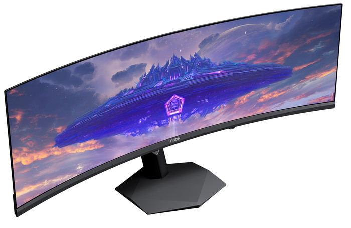 AOC AGON PRO AGP497UCZD QD-OLED Curved vorne