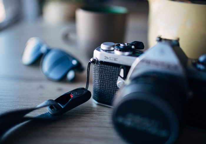 Peak Design Leash Black produkt in gebrauch