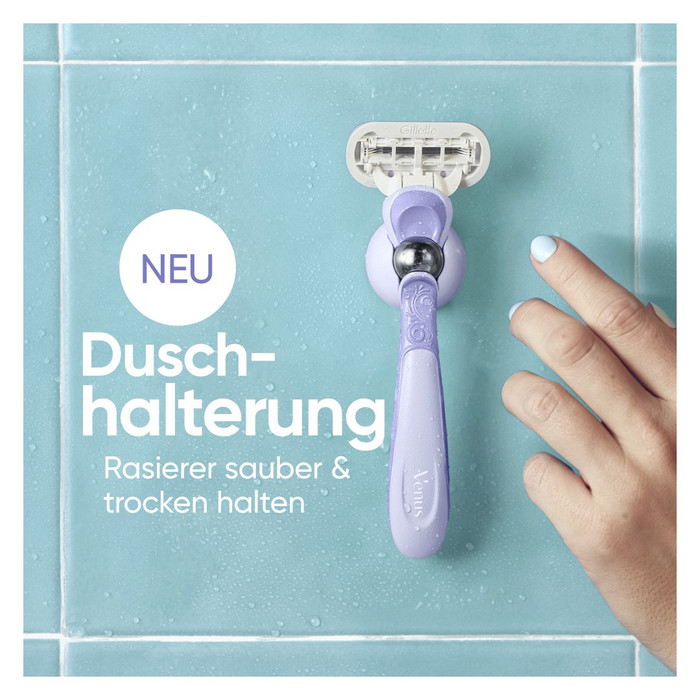 Gillette Venus Extra Smooth Swirl + 9 Ersatzklingen produkt in gebrauch