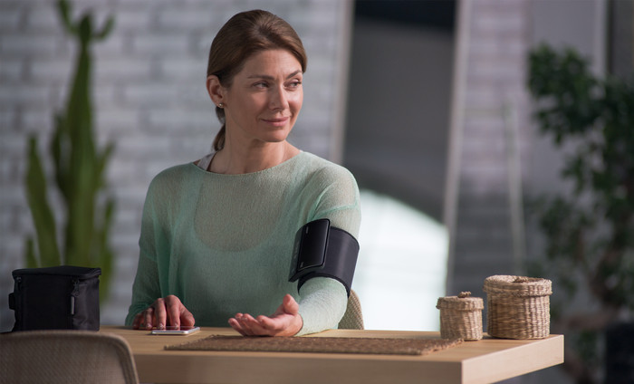 Omron EVOLV produkt in gebrauch